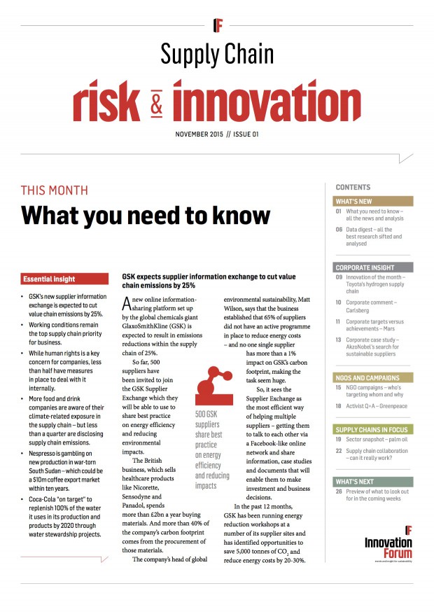 IF Supply Chain Risk & Innovation