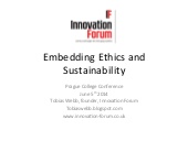 Embedding Ethics and Sustainability in Business and the Differences Between The Two