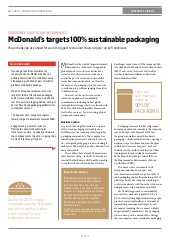 McDonald's targets 100% sustainable packaging