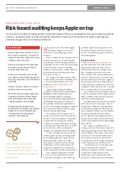 Risk-based auditing keeps Apple on top