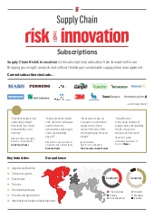 IF Supply Chain Risk & Innovation subscriptions