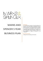 Marks and Spencer 5 Year Business P...