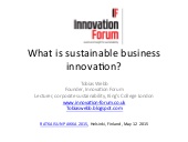 What is Sustainable Business Innovation?